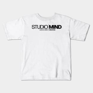 Studio Mind, Black Logo Kids T-Shirt